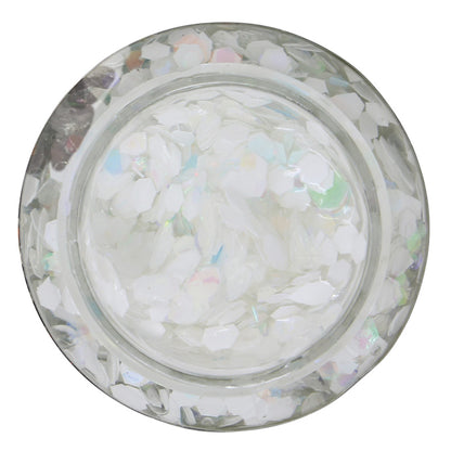 Bote de Glitter en Gel Blanco