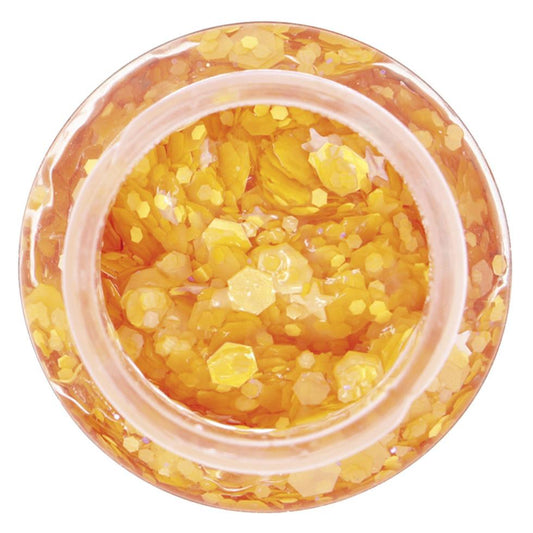 Bote de Glitter en Gel Naranja