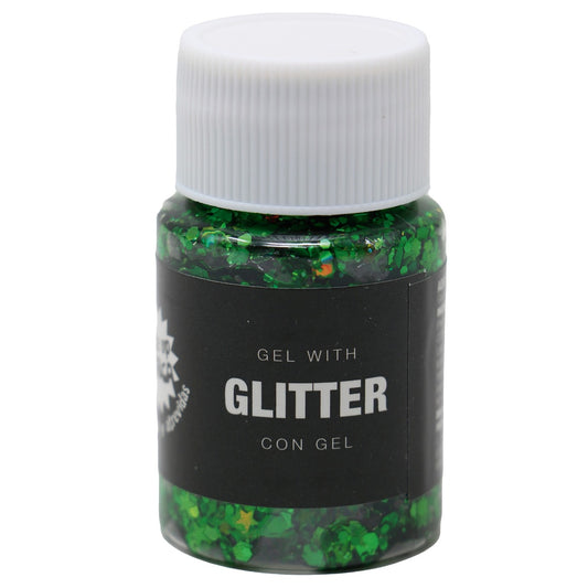 Bote de Glitter en Gel Verde
