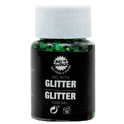 Bote de Glitter en Gel Verde