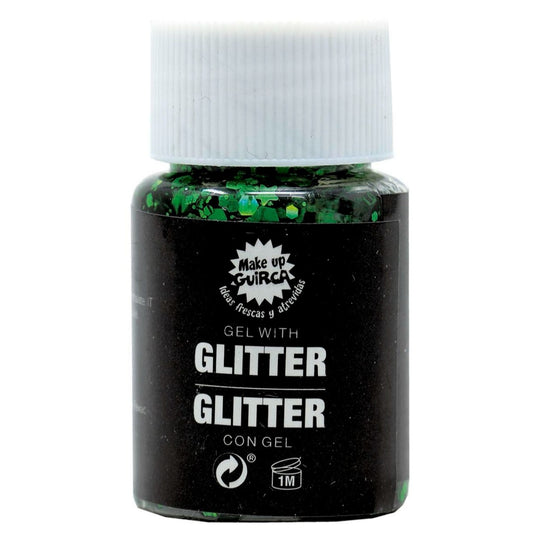 Bote de Glitter en Gel Verde