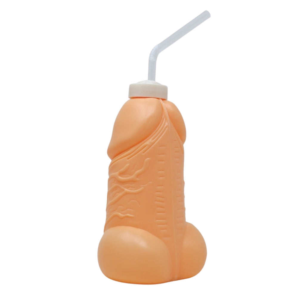 Botella de Pene con Pajita