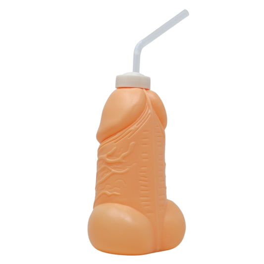 Botella de Pene con Pajita