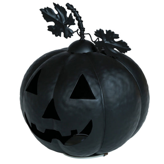 Calabaza Metálica Negra Luminosa