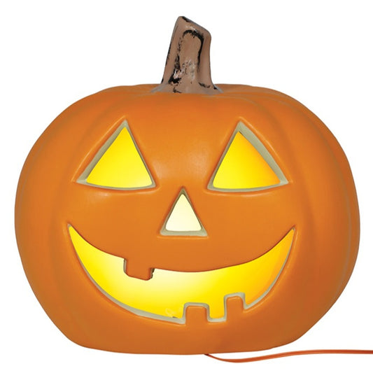 Calabaza Naranja Siniestra con Luz
