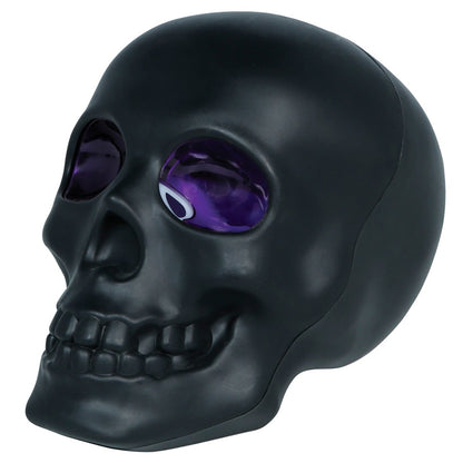 Calavera Negra Luminosa con Humo
