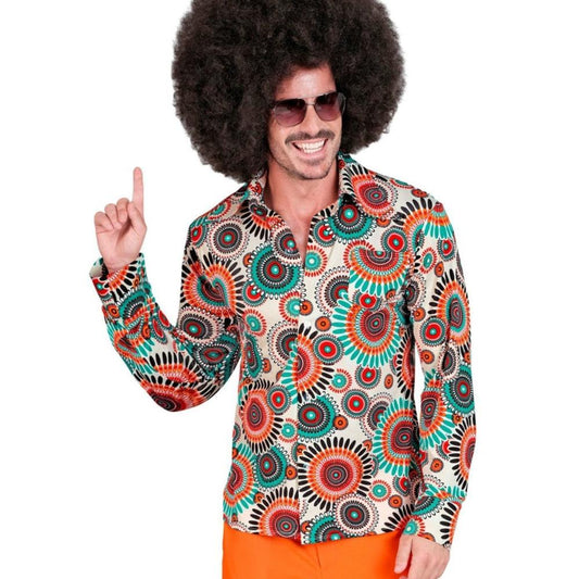 Camisa de Años 70 Mandalas para hombre