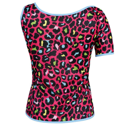Camiseta de Años 80 Leopardo