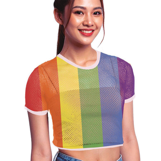 Camiseta de Rejilla Multicolor