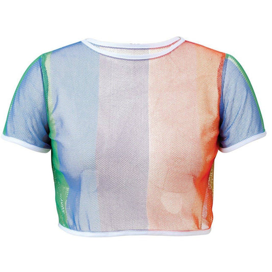 Camiseta de Rejilla Multicolor