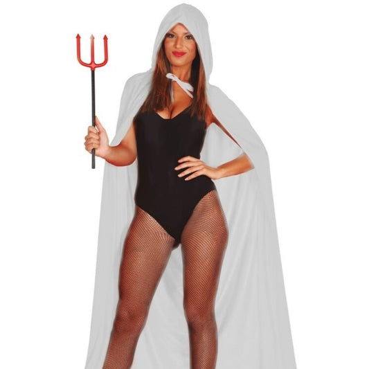 Capa Blanca con Capucha Terciopelo Eco