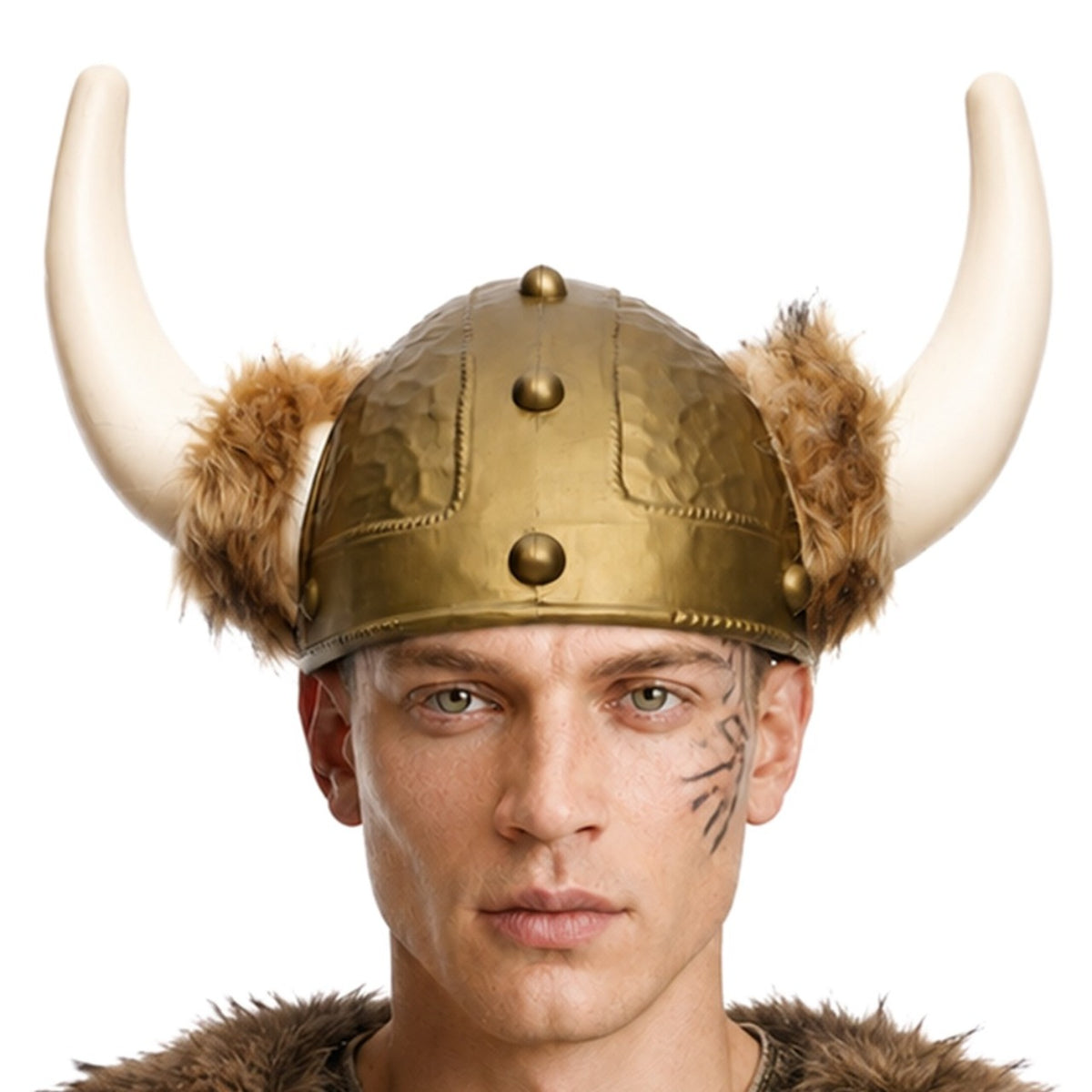 Casco Vikingo con Pelo