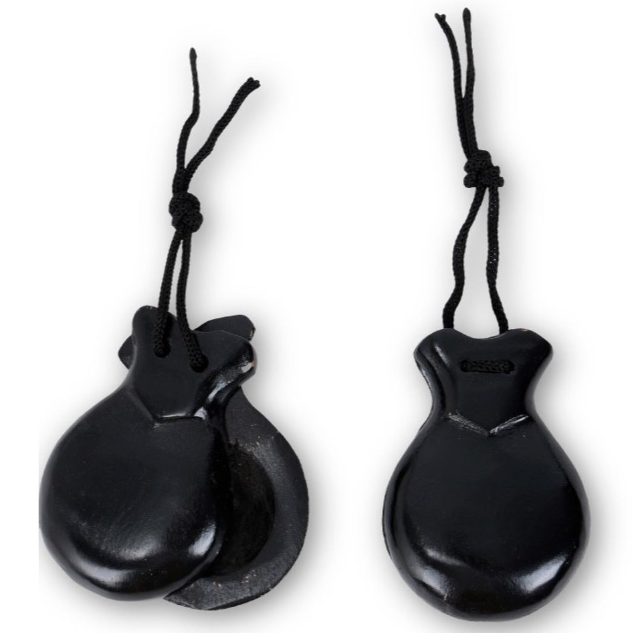 Castañuelas Flamencas Negras Lisas