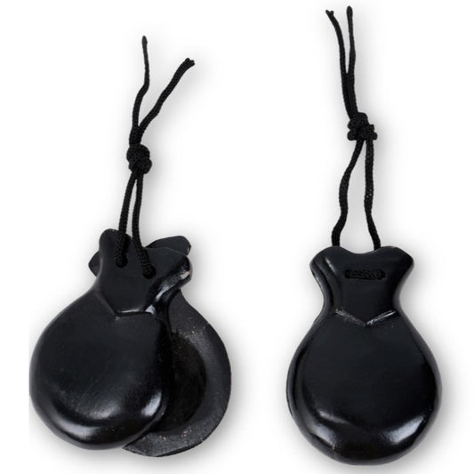 Castañuelas Flamencas Negras Lisas