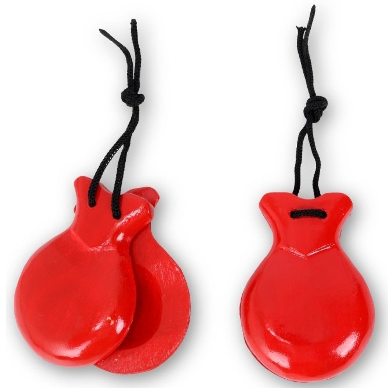 Castañuelas Flamencas Rojas Lisas