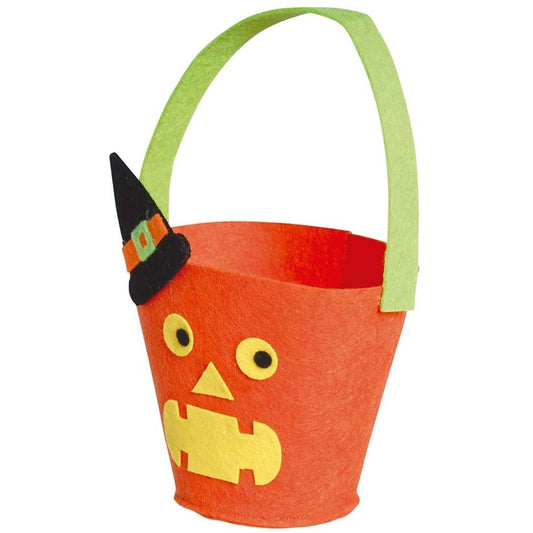 Cesta de Calabaza Asustada