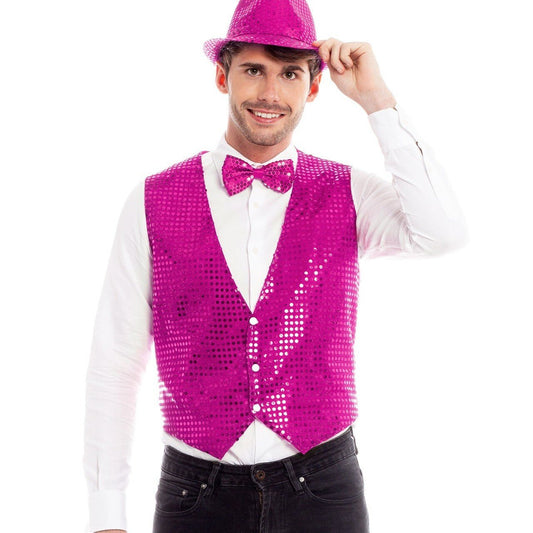 Chaleco de Lentejuelas Fucsia Eco
