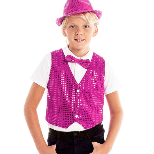 Chaleco de Lentejuelas Fucsia Eco infantil
