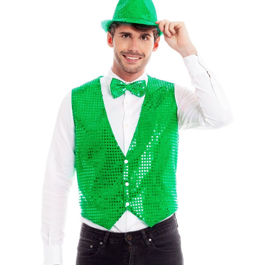 Chaleco de Lentejuelas Verde Eco