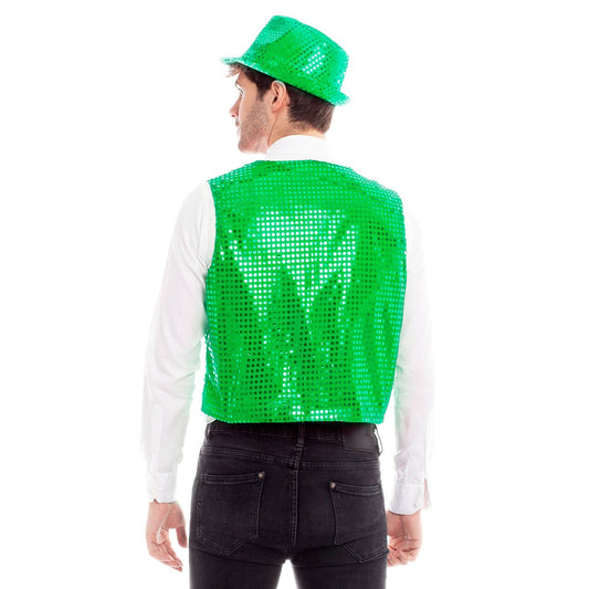 Chaleco de Lentejuelas Verde Eco