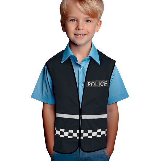 Chaleco de Policía Negro infantil
