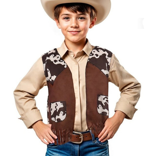 Chaleco de Vaquero Marrón infantil