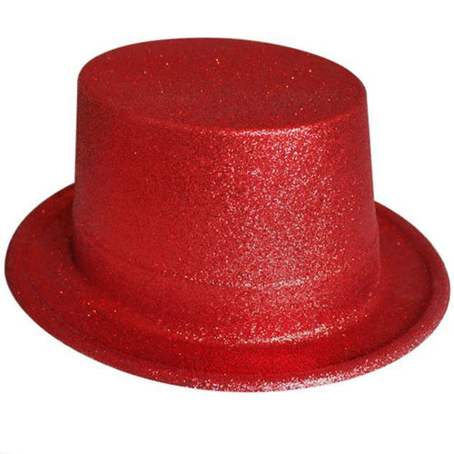 Sombrero Fedora Infantil Rojo – Mini Cilindro Para Fiestas, Halloween Y Disfraces – Ajustable Y Transpirable