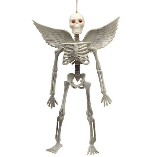 Colgante de Esqueleto Alas Gris