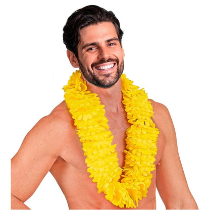 Collar Hawaiano Amarillo Deluxe