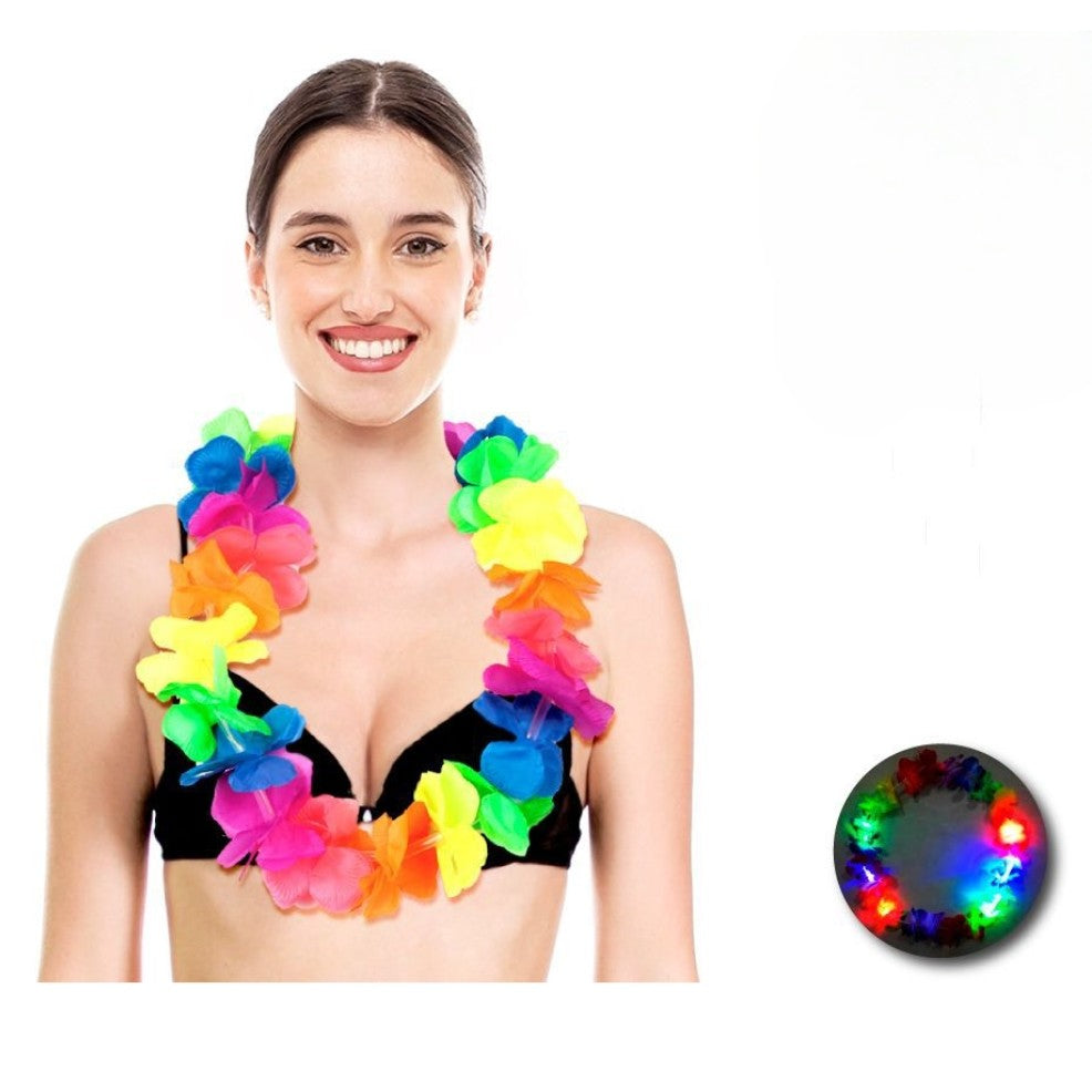 Collar Hawaiano con Luz