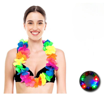 Collar Hawaiano con Luz
