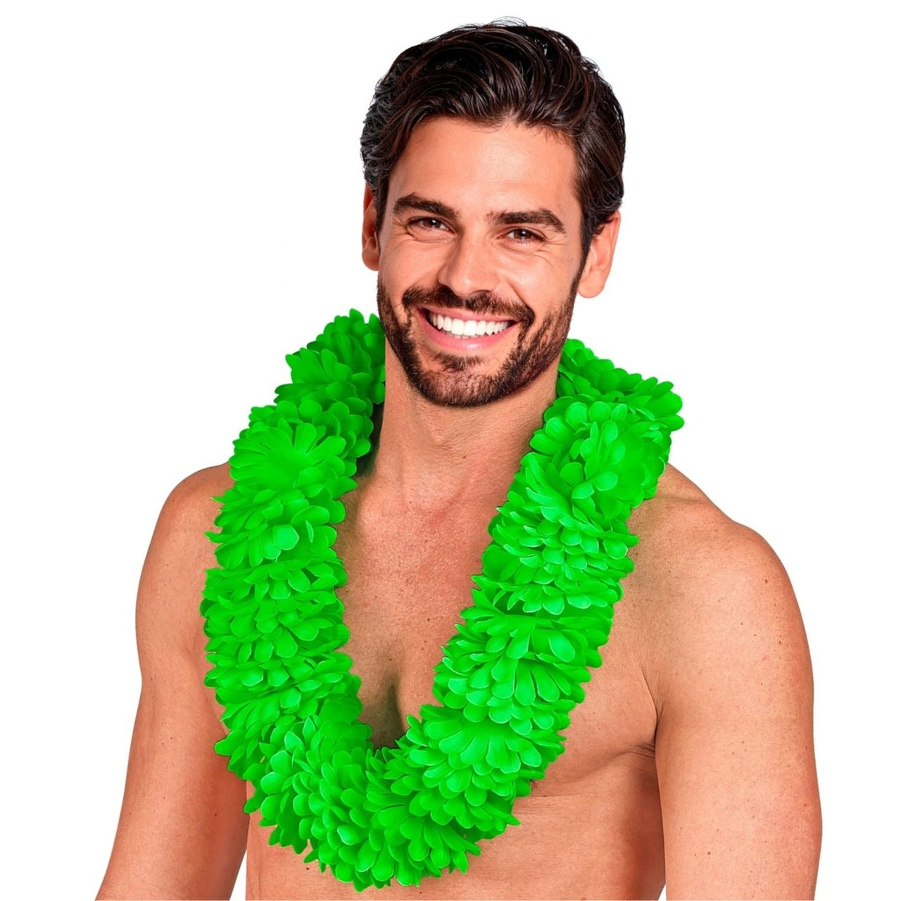 Collar Hawaiano Verde Deluxe