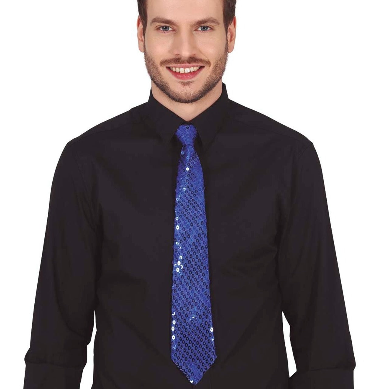 Corbata Azul Lentejuelas
