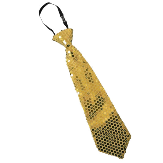 Corbata Dorada Lentejuelas