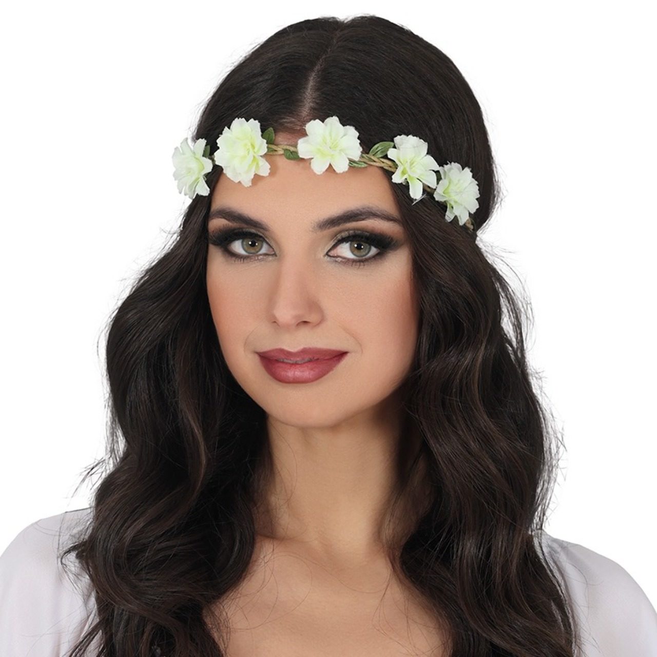 Corona de Flores Blancas Pequeñas