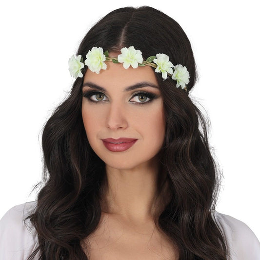 Corona de Flores Blancas Pequeñas