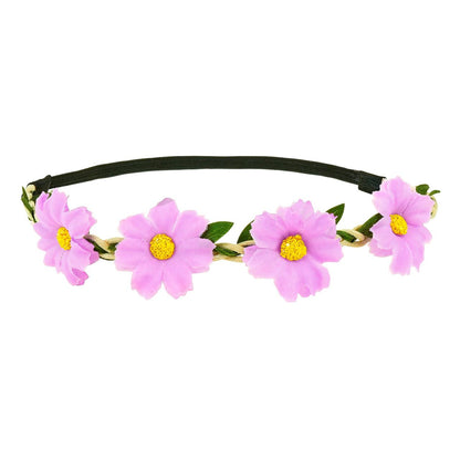 Corona de Flores Lila Clásica