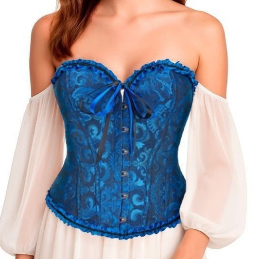 Corset Azul Palacio con Lazo
