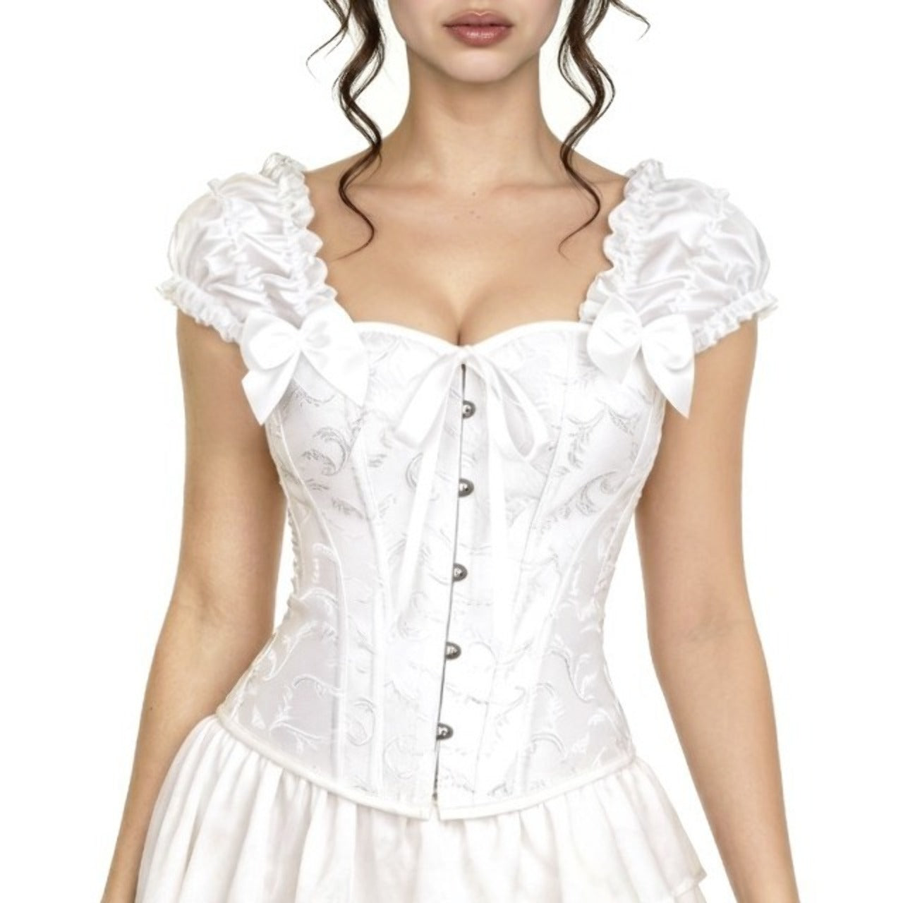 Corset Blanco con Mangas
