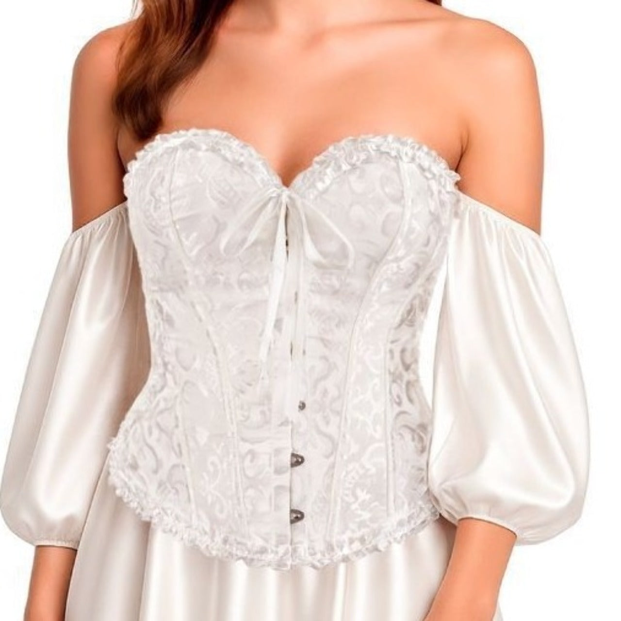 Corset Blanco Palacio con Lazo