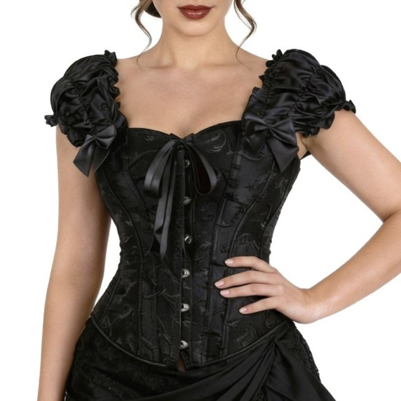 Corset Negro con Mangas