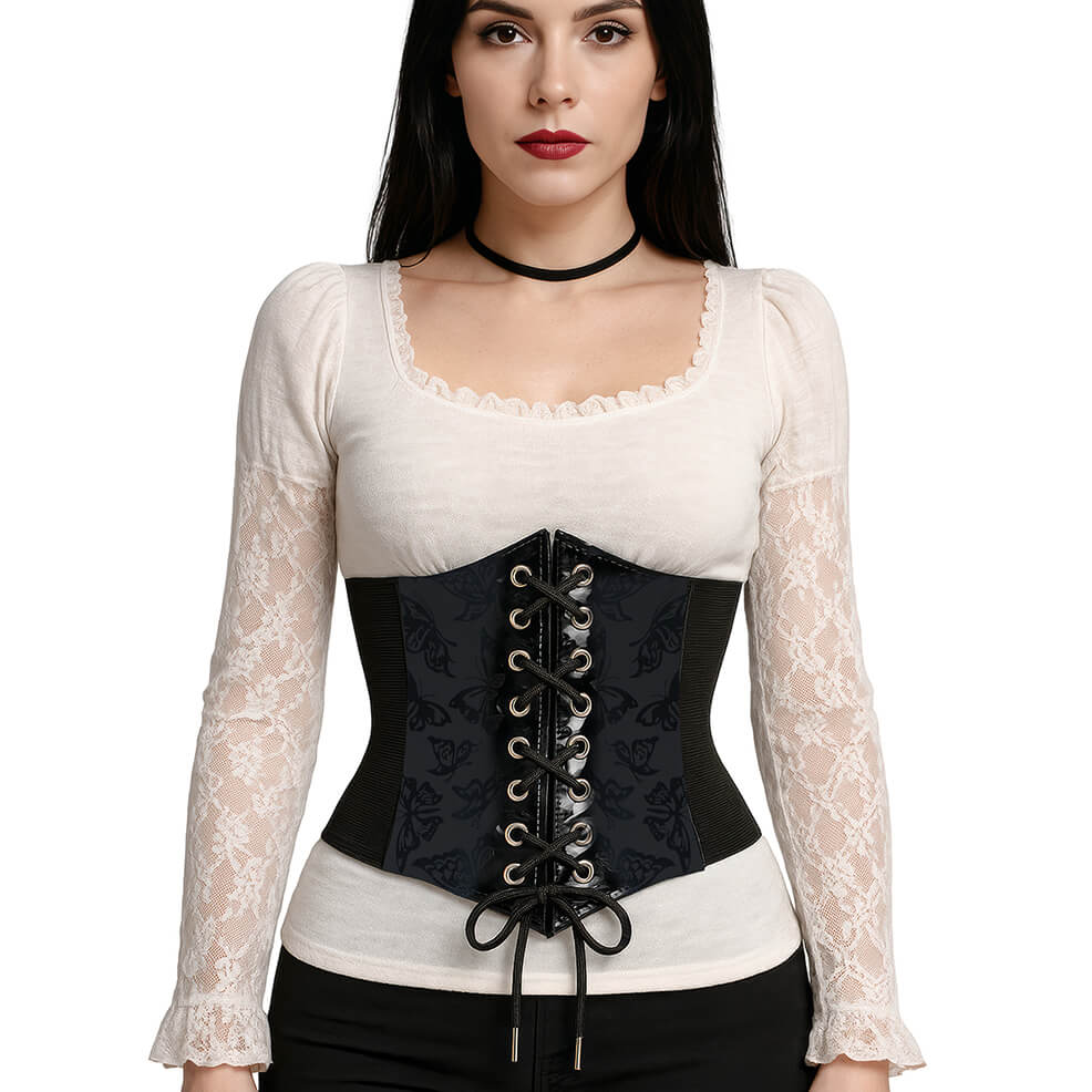 Corset Negro Mariposas