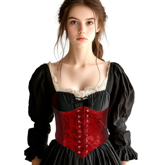 Corset Rojo Mariposas