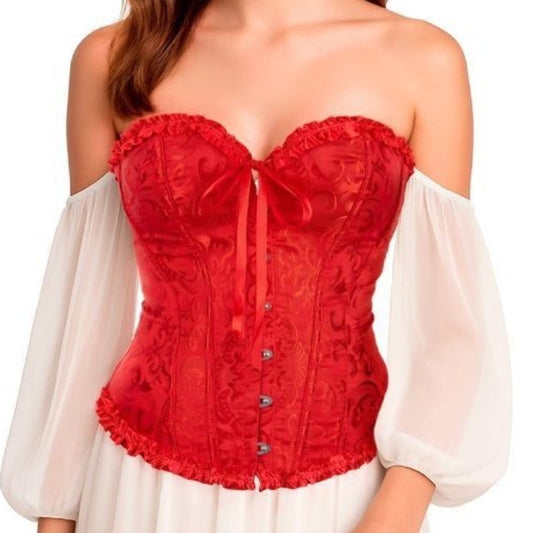 Corset Rojo Palacio con Lazo