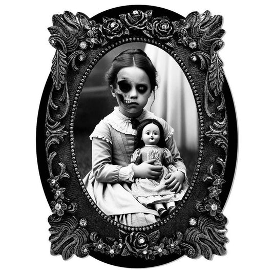 Decoración Adhesiva Cuadro Niña Terrorífica