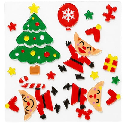 Decoración de Gel Elfos Navideños