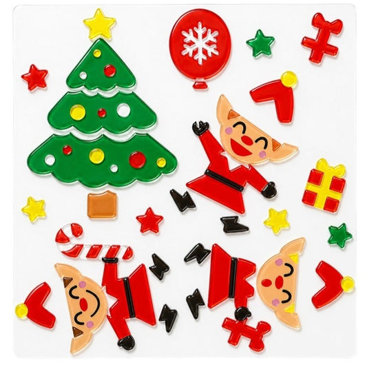 Decoración de Gel Elfos Navideños