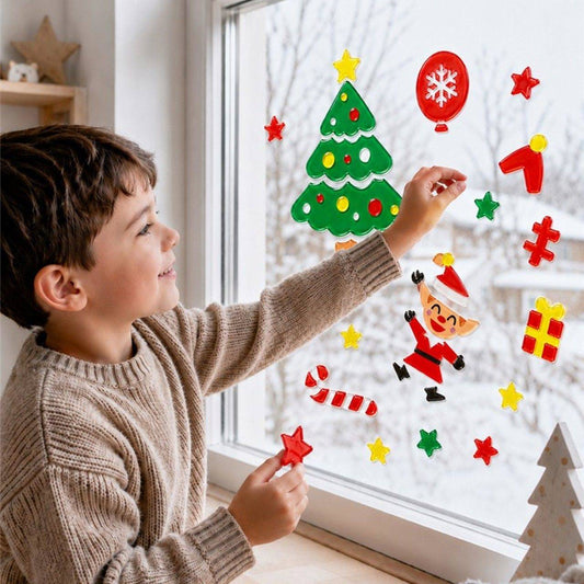 Decoración de Gel Elfos Navideños