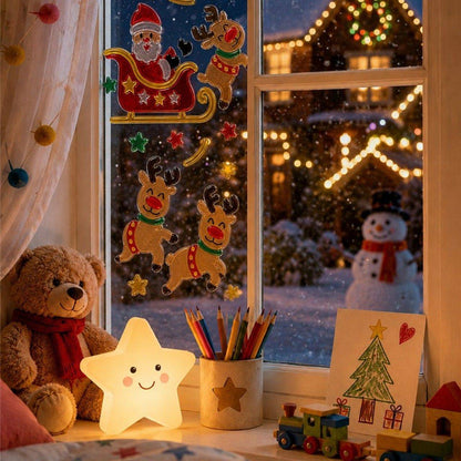 Decoración de Gel Renos Navideños