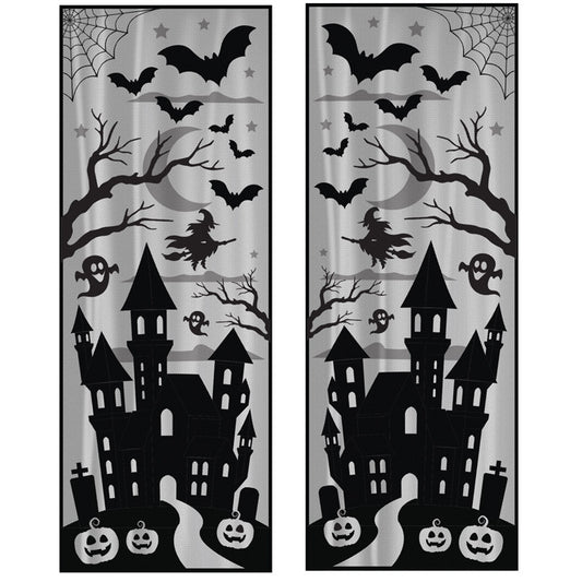 Decoración de Ventana Bruja Siniestra
